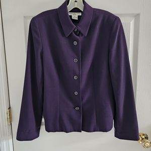Purple Blazer size 14P Josephine Chaus